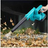 H&O Direct 21-Volt Lightweight Leaf Blower Kit - Handheld Cordless with Battery & Charger in Blue