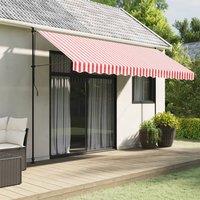 Berkfield Home Replacement Fabric for Awning Valance Red & White Stripe 4 m
