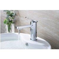 Bathroom Kingdom Wrexham Chrome Basin Mixer Tap + Waste in Silver