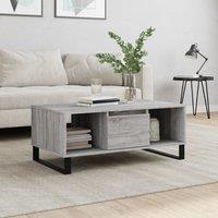 Berkfield Home Coffee Table Grey Sonoma 90x50x36.5 cm Engineered Wood