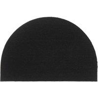 Berkfield Home Door Mat Black Half Round 60x90 cm Tufted Coir