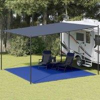 Berkfield Home Tent Carpet 400x400 cm Blue HDPE