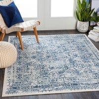 Livabliss Roma Vintage Traditional Boho Rug in Dark Blue | Size: 200 cm x 275 cm