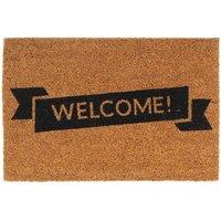 Berkfield Home Door Mat Natural 40x60 cm Tufted Coir in Brown
