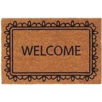 Berkfield Home Door Mat Natural 40x60 cm Tufted Coir in Brown