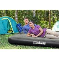 Berkfield Home Bestway 3-in-1 Inflatable Airbed Black & Grey 188x99x25 cm | Size: 188 x 99 x 25 cm
