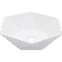 Berkfield Home Wash Basin 41x36.5x12 cm Ceramic White