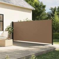 Berkfield Home Retractable Side Awning Taupe 180x500 cm