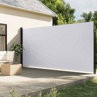 Berkfield Home Retractable Side Awning White 200x600 cm