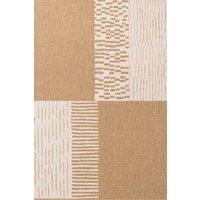 Ted Baker Reversible Outdoor Indoor Acacia Rug Geometric in Beige | Size: 160 cm x 230 cm