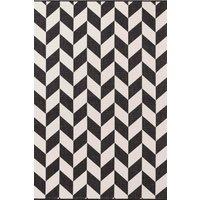 Ted Baker Terrick Reversible Indoor Outdoor Rug Chevron Design in Black | Size: 160 cm x 230 cm