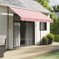 Berkfield Home Replacement Fabric for Awning Valance Red & White Stripe 3 m
