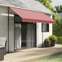 Berkfield Home Replacement Fabric for Awning Valance Burgundy Stripe 3 m in Red