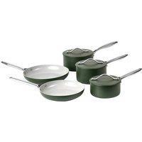Prochef 5 Piece Green Saucepan & Frying Pan Set