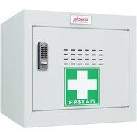 Phoenix Safe Company Size 1 Light Grey Medical Cube Locker with Electronic Lock, MC0344GGE