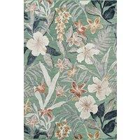 Desire Rugs Gardenia Indoor Outdoor Area Rug Floral Design - Lily in Pale Green | Size: 200 cm x 290 cm