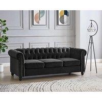 Home Detail Chester 3 Seater Sofa in Black
