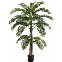 Leaf 260cm Artificial Coco Palm Large Tree Home Decor UK Indoor Premium in Green