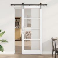 Berkfield Home Sliding Door with Hardware Set 'ORKDAL'White 83x202 cm
