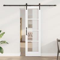 Berkfield Home Sliding Door with Hardware Set 'ORKDAL'White 61x198.5 cm