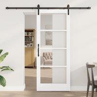 Berkfield Home Sliding Door with Hardware Set 'ORKDAL'White 83x202 cm