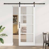 Berkfield Home Sliding Door with Hardware Set 'ORKDAL'White 83x211 cm in White