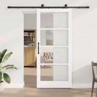 Berkfield Home Sliding Door with Hardware Set "ORKDAL" White 93x211 cm
