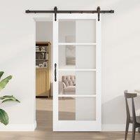 Berkfield Home Sliding Door with Hardware Set 'ORKDAL'White 83x202 cm