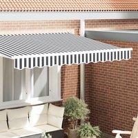 Berkfield Home Awning Valance for 2.5 m Frame Anthracite & White 2.3x0.2 m