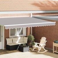 Berkfield Home Awning Valance for 4.5 m Frame Light Grey 4.3x0.2 m
