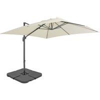Berkfield Home Garden Parasol with Portable Base Sand in Beige