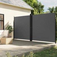 Berkfield Home Retractable Side Awning Anthracite 220x600 cm