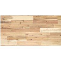 Berkfield Home Bathroom Vanity Top Untreated 80x40x2 cm Solid Wood Acacia in Brown | Size: 80 x 40 x 2 cm