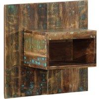 Berkfield Home Bedside Cabinet Multicolour 50x27x50 cm Solid Wood Reclaimed | Size: 50 x 27 x 50 cm