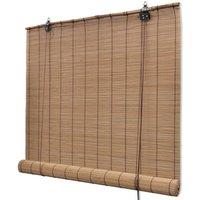 Berkfield Home Brown Bamboo Roller Blinds 100 x 160 cm