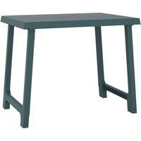 Berkfield Home Camping Table Green 79x56x64 cm PP Wooden Look | Size: 79 x 56 x 64 cm