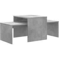 Berkfield Home Coffee Table Set Concrete Grey 100x48x40 cm Engineered Wood | Size: 100 x 48 x 40 cm