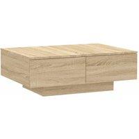 Berkfield Home Coffee Table Sonoma Oak 90x60x31 cm Engineered Wood in Light Oak | Size: 90 x 60 x 31 cm