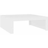 Berkfield Home Coffee Table White 100x100x35 cm Engineered Wood | Size: 100 x 100 x 35 cm