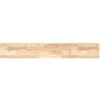 Berkfield Home Floating Shelf 120x20x2 cm Untreated Solid Wood Acacia in Brown | Size: 120 x 20 x 2 cm