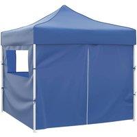 Berkfield Home Foldable Tent 3x3 m with 4 Walls Blue