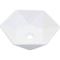 Berkfield Home Wash Basin 41x36.5x12 cm Ceramic White