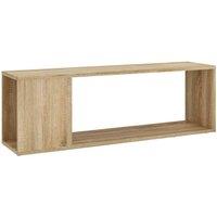 Berkfield Home TV Cabinet Sonoma Oak 100x24x32 cm Engineered Wood in Tan | Size: 100 x 24 x 32 cm
