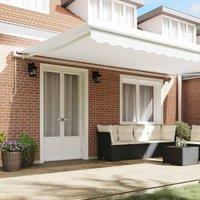Berkfield Home Modern Awning Replacement Fabric for 5x3 m Frame White