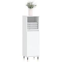 Berkfield Home Durable Bathroom Cabinet White 30x30x100 cm Engineered Wood | Size: 30 x 30 x 100 cm