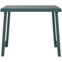 Berkfield Home Beautiful Camping Table Green 79x56x64 cm PP Wooden Look | Size: 79 x 56 x 64 cm