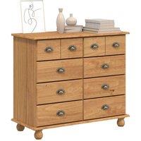 Berkfield Home Modern Chest of Drawers 'ASKIM'Honey Brown 91x40x79 cm Solid Wood Pine | Size: 91 x 40 x 79 cm