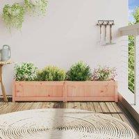 Berkfield Home Beautiful Garden Planter 150x31x31 cm Solid Wood Douglas in Light Brown | Size: 150 x 31 x 31 cm