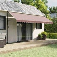 Berkfield Home Replacement Fabric for Awning Valance Brown Stripe 5 m