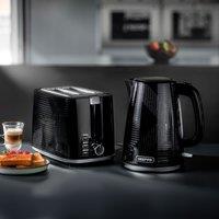 Geepas Opus Collection Kettle & Toaster Set 3000W Kettle 900W 2 Slice in Black